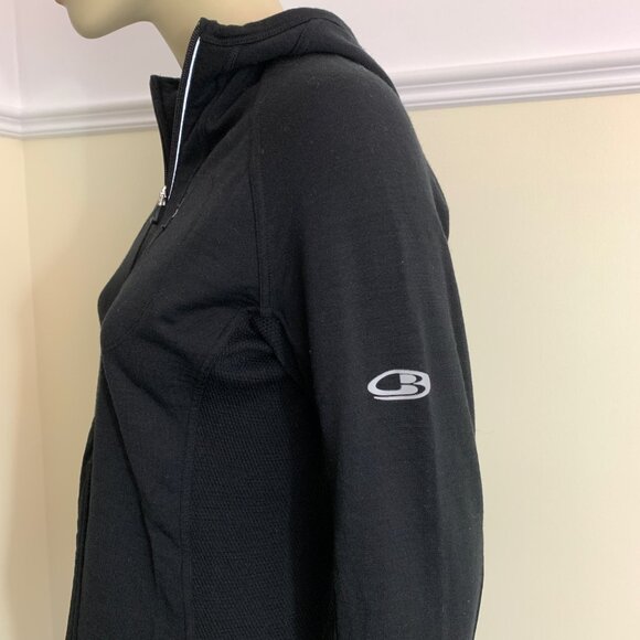 ICEBREAKER GT 260 midweight 98 merino spandex zip pockets full zip Hood jacket S - Picture 9 of 15